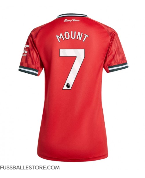 Günstige Manchester United Mason Mount #7 Heimtrikot Damen 2025-26 Kurzarm Günstige Manchester United Mason Mount #7 Heimtrikot Damen 2025-26 Kurzarm